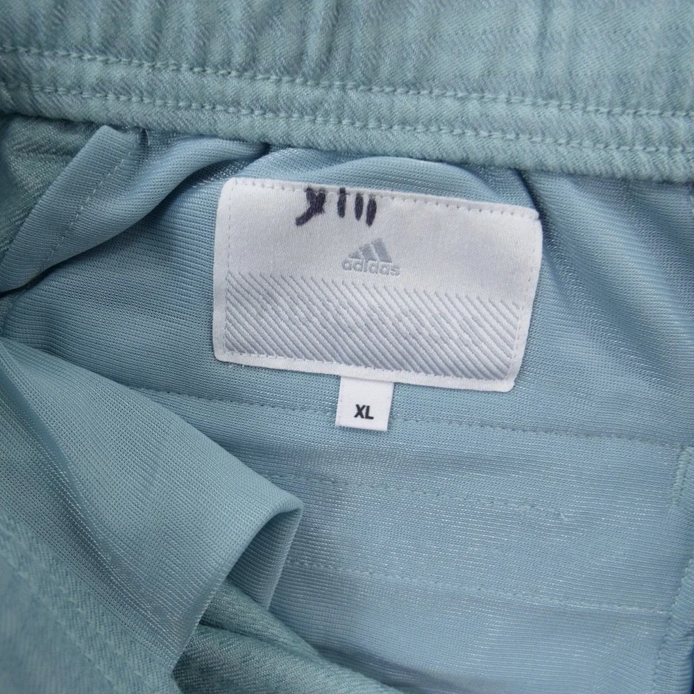 Adidas Pants Mens Extra Large Light Blue Adicross Futura Golf Belted Flat Front